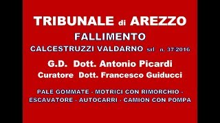 ASTA FALLIMENTO CALCESTRUZZI VALDARNO SRL n 372016 [upl. by Yroc]