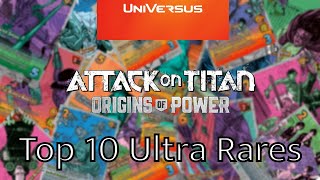 Universus Origins of Power Top 10 Ultra Rares [upl. by Lsiel414]