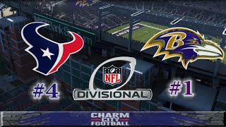 MADDEN NFL 2024  AFC DIV PLAYOFF  Houston TEXANS vs Baltimore RAVENS  Game Preview  Simulation [upl. by Elletsyrc808]