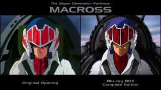 Macross Opening Video • Original amp Bluray Edition Comparison [upl. by Benita]