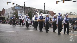 Barton College Marching Band in the 2023 Wilson NC Christmas Parade [upl. by Pattison]