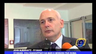 Ryanair voli raddoppiati da Bari e Brindisi per Roma [upl. by Roane]