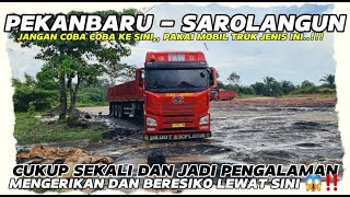 NGERI BANGET ‼️ JALAN EKSTRIME MENUJU SAROLANGUN PAKAI TRUK PANJANG 😱 MOBIL TRUK TRAILER SIBA SURYA [upl. by Suoirred556]