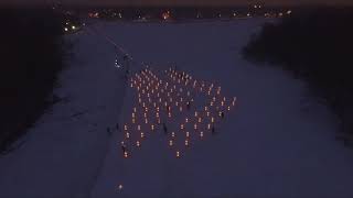 Luminary Loppet 2019 Drone Footage [upl. by Dlabihcra]