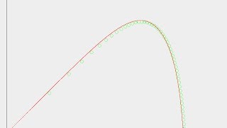 Ballistics Projectile curve with air resistance  Schiefer Wurf mit Luftwiderstand [upl. by Obaza]