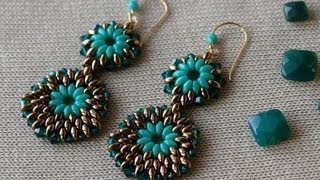 Sidonias handmade jewelry  Superduo earrings [upl. by Slinkman]