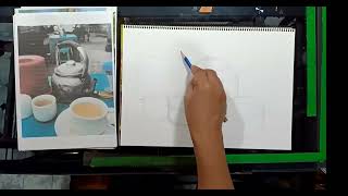 Pencil drawing texture demonstration [upl. by Luella]