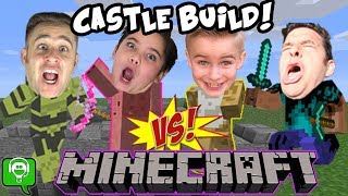 Minecraft Castle Build Challenge Treasure HUNT Bro Vs Brothers HobbyKidsGaming [upl. by Jaquith]