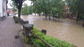 HOCHWASSER KATASTROPHE😱💦BAD SALZDETFURTH ÜBERSCHWEMMUNG 26072017 hochwasser katastrophe [upl. by Delaney]