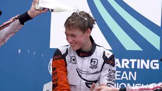 2023 FIA Karting European Championship Round 2 Junior Highlight  Trinec  Czech Repulic [upl. by Ayotan]