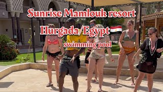 SUNRISE SENTIDO MAMLOUK PALACE RESORT HURGHADAEGYPT🇪🇬 swimming pool walking tour 4k [upl. by Kathleen]