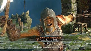 Shadow of War  1 Handed Amputator Orc SHAMING To Maniac [upl. by Even]