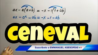 Guía CENEVAL ExaniII MATEMÁTICAS Ejercicio ECUACIONES CON LITERALES [upl. by Travus348]