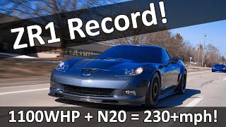 230MPH C6 Corvette ZR1 Supercharged Standing Mile Record zr1 corvette record 230mph [upl. by Ateekal714]