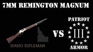 7mm Remington Magnum vs Level 3 Steel Plate Armor [upl. by Handel]