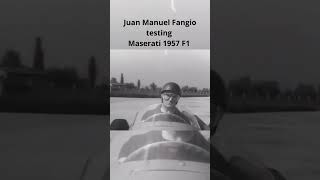 Juan Manuel Fangio pushing the limits in the iconic Maserati 1957 F1 f1history [upl. by Severen]