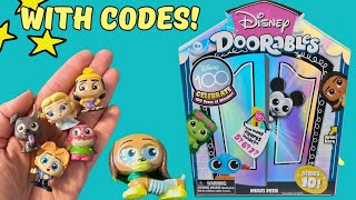 Disney Doorables Series 10 Multi Peek Unboxing with Codes [upl. by Assilim]