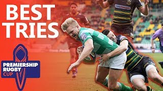 Best Premiership Rugby Cup Tries  Premiership Rugby Cup 201819 [upl. by Kapor60]