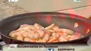 Receta para preparar Camarones al Coñac [upl. by Russian]