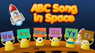 ABC Song in Space UVWXYZ Zed British English version [upl. by Dnilazor]