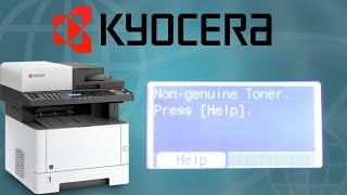 non genuine toner error kyocera  kyocera m2040dn  reset error [upl. by Renata193]