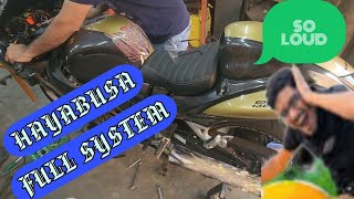 Hayabusa Full System Exhaust Review Hayabusa FullSystemExhaust ExhaustReview bikelife [upl. by Knowling778]