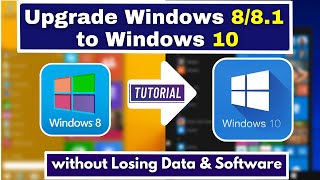 Hindi Upgrade Windows 881 to Windows 10 For FREE without Losing Data amp Software [upl. by Evelinn]