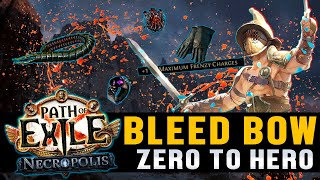 Bleed Bow Gladiator  From Zero to Hero  SSF Journey  Part 2  Path of Exile 324 [upl. by Mason305]