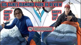 Big Agnes Diamond Park 30 Sleeping Bag Review from a 510quot and 64quot Perspective [upl. by Asilak]