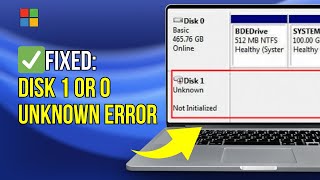 4 Ways to FIX “Disk 1 or Disk 0 Unknown Not Initialized” No Data Loss [upl. by Bina]