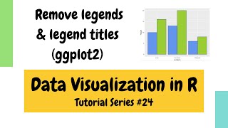 Plotting in R using ggplot2 Remove legends and legend titles Data Visualization Basics in R 24 [upl. by Aiem]