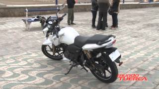 TEST MOTO TVS APACHE RTR 180 [upl. by Egres572]