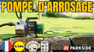 POMPE DARROSAGE Parkside PGPS 1100 B2 FRANCE FRANÇAIS LIDL [upl. by Ahsoet]