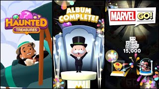 Monopoly Go  HAUNTED TREASURES  300 ⛏️  ALBUM COMPLETE monopolygo monopolygo giveaway [upl. by Ardnasal782]