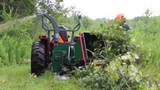 Woodland Mills WC88 8quot PTO Wood Chipper In Action [upl. by Adniral]