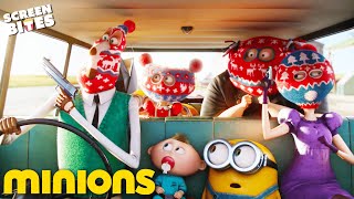 Hitchhiking With An Evil Family  Minions 2015  Screen Bites [upl. by Kee]