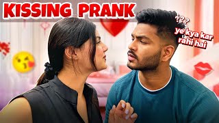 MOST DARING PRANK 😱😳 KISSING HIM  MUSKAN DIARIES [upl. by Tohcnarf]