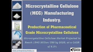 Microcrystalline Cellulose MCC Manufacturing  Pharmaceutical Grade Microcrystalline Cellulose [upl. by Eugenia236]