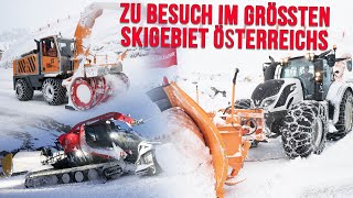 Winterdienst in Österreich Valtra Traktoren und Pistenbully Story in 4K [upl. by Given]