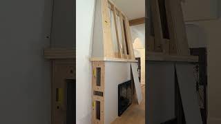 IT’S AN ELECTRIC FIREPLACE diy homerenovation livingroom interiordesign [upl. by Carmelita679]