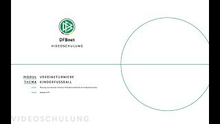 Planung von Kinderfestivals im DFBnet  DFBnet Videoschulung [upl. by Nereus]