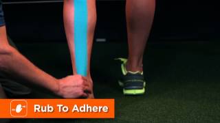 HOW TO APPLY KINESIOLOGY TAPE TO THE ACHILLES TENDON [upl. by Cart]