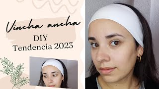 Como hacer Vincha diadema de tela elastizada simple DIY tendencia [upl. by Stoneman]