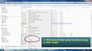 cara mengcopy memindah menyimpan data dari komputer ke flashdisk [upl. by Akemahs724]