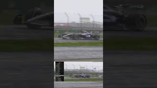 F1 24 Silverstone Wet Race  Albon Overtaking Ricciardo amp Verstappen Spin [upl. by Treblih]