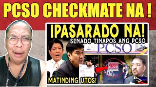 KAKAPASOK LANG  UTOS NG SENADO PCSO WASAK HATOL NG TAONG BAYAN SARADO PBBM TULFO  REACTION VIDEO [upl. by Aisila484]