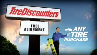 Tire Discounters  Free Alignment with ANY Tire Purchase [upl. by Brost]