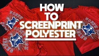 How to Screen Print Polyester Shirts [upl. by Vail]