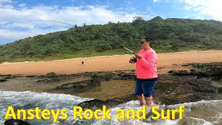 Fishing Ansteys Beach  Rock and Surf [upl. by Guyer561]