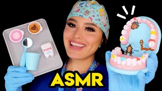 👅 DENTISTA 🦷 AMABLE te pone 🪥 BRACKETS  Limpieza dental 🧼 I Ges ASMR [upl. by Yila]